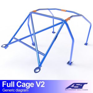 Arco de Seguridad BMW (E30) 3-Series 2-doors Coupe RWD FULL CAGE V2