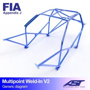 Arco de Seguridad PEUGEOT 106 (Phase 1/2) 3-doors Hatchback MULTIPOINT WELD IN V2