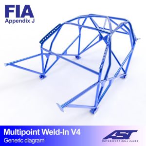 Arco de Seguridad PEUGEOT 106 (Phase 1/2) 3-doors Hatchback MULTIPOINT WELD IN V4