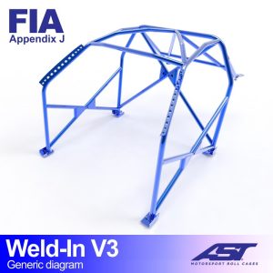 Arco de Seguridad PEUGEOT 106 (Phase 1/2) 3-doors Hatchback WELD IN V3