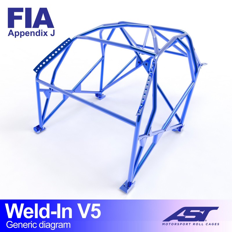 Arco de Seguridad PEUGEOT 106 (Phase 1/2) 3-doors Hatchback WELD IN V5