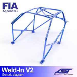 Arco de Seguridad PEUGEOT 205 (Phase 1/2) 3-doors Hatchback WELD IN V2