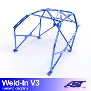 Arco de Seguridad RENAULT Clio III 3-doors Hatchback WELD IN V3