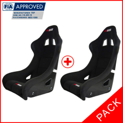 PACK 2 BAQUET FIA RRS FUTURA 3 NEGRO