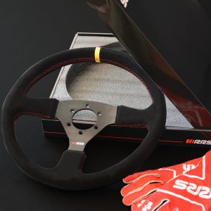 VOLANTE RRS VELOCE EVO - PLANO 350MM - PIEL VUELTA