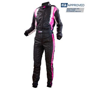 Mono de carreras RRS FIA Speed - Negro y Rosa
